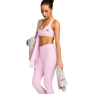 Conjunto deportivo de dos piezas para yoga y gimnasio para mujer, ropa deportiva de alta elasticidad, transpirable y de secado rápido para entrenamiento y fitness. - Product Image 1