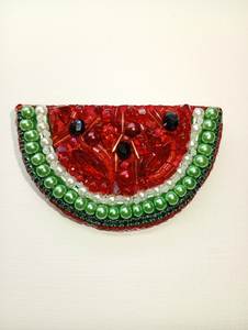 Handmade Embroidered Beaded Brooch Elegant Fashion Pin <b>for</b> Coats <b>Hats</b> and Bags Unisex <b>Wedding</b> - Product Image 4