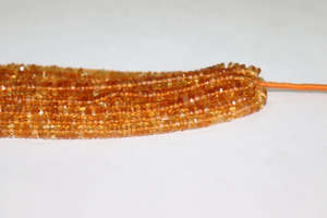 AAA Quality 5-7mm Citrine Faceted Tyre Shape <b>Beads</b> 16 Inches Long Natural Color Citrine <b>Heishi</b> <b>Beads</b> Wholesale Gemstones - Product Image 3