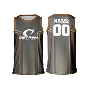 เสื้อบาสเก็ตบอลแบบสั่งทำได้ MOQ ต่ำ ชื่อทีมตามต้องการ เสื้อบาสเก็ตบอลแขนกุดสำหรับฤดูร้อน แบบซับลิเมชั่น สำหรับทุกเพศ - Product Image 1