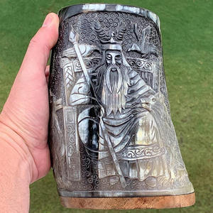 แก้วมักทรงแตรสไตล์อเมริกันความจุ600มล. แก้วดื่มกาแฟไวกิ้ง - Product Image 5