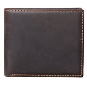 <b>Men</b> Genuine Leather Slim Fold <b>Wallet</b> <b>Black</b> Minimalist Design Daily Use Leather <b>Wallet</b> Custom Logo <b>Men</b> Anniversary Gift Polyester - Product Image 3
