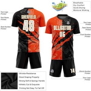 Uniformes de football modernes de style streetwear |   Ensemble de football personnalisé pour hommes Vibrant-Tech |   Maillot de football avec graphisme néon par sublimation - Product Image 3