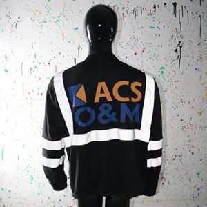 Camisetas Térmicas de Poliéster de Alta Visibilidad para Hombre y Mujer, Color Verde Neón Brillante y Negro, Hilos Finos - Product Image 1