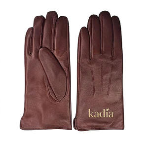 Gants décontractés respirants en cuir véritable vert de luxe Kadia personnalisés, longueur poignet, pour hommes et femmes, hiver - Product Image 6