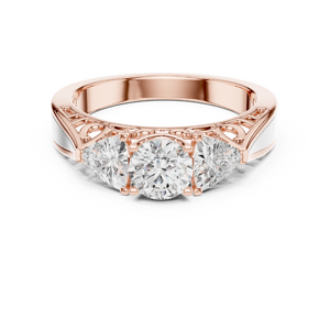 Bague solitaire en moissanite ronde de 1 carat, argent sterling 925, bijoux fins faits à la main, cadeau de fiançailles, de mariage ou d'anniversaire - Product Image 2