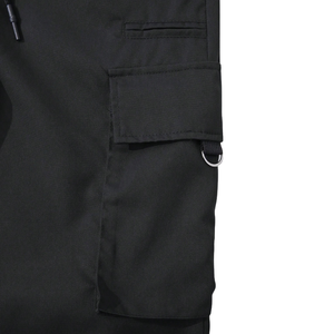 Custom Mens <b>Black</b> Cargo Jogger <b>Pants</b> Mid Waist Drawstring Elastic Multi Pocket Casual Utility Straight Leg <b>Work</b> Trousers Outdoor - Product Image 5