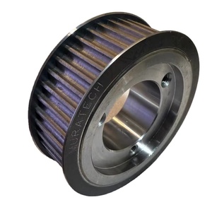 Poulie de distribution en acier avec bride, largeur de courroie 25 mm, pas 25 mm, 40T 8M 35W, avec douille QD - Product Image 1