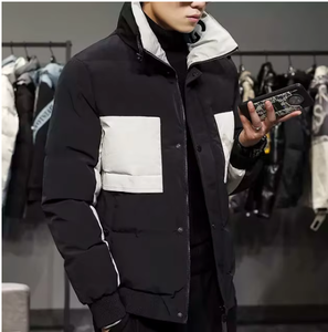 TRIBON SPORTS 2025 Winter <b>Men's</b> Fashion Hooded <b>Down</b> Puffer <b>Jacket</b> with 100% <b>Down</b> <b>Filling</b> Fleece Fabric Zipper Closure - Product Image 4