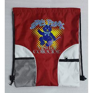 High Quality Reusable Polyester Gym Sports <b>Backpack</b> Waterproof <b>Drawstring</b> Bag with Pockets for Outdoor Sports Promotions - Product Image 3