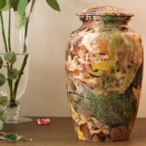 Urne funéraire plaquée or pour cendres d'adultes et service funéraire solennel, vase de table personnalisé - Product Image 5