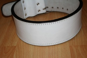 Leather <b>Weight</b> Lifting <b>Belt</b> Adjustable Waist Support Buckle Closure Unisex Strength <b>Training</b> Fitness Equipment - Product Image 5