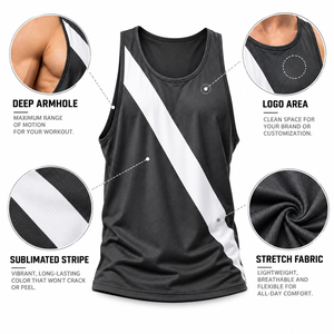 Débardeur sans manches pour homme, idéal pour la gym, l'entraînement, le fitness, la musculation, la course à pied, décontracté, été, bodybuilding pour hommes - Product Image 6