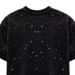 Top Selling Custom All-over Rhinestone Mens Street wear Style <b>Funky</b> T-shirt mens boxy t-shirt T-Shirt Short Sleeve Men T Shirt - Product Image 6