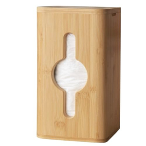 Boîte à mouchoirs en bois moderne avec design à grain de bois naturel pour la décoration de la maison, du bureau et de la salle de bain, artisanat durable - Product Image 3