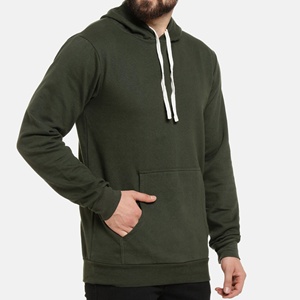 Sweat à capuche avec poche kangourou de qualité supérieure, personnalisé, pour homme, imprimé en sérigraphie, coupe régulière, en polaire, respirant, pour l'hiver - Product Image 3