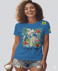 T-shirt à manches courtes pour femme - Doux, décontracté, respirant, séchage rapide, écologique, broderie, bouton, stock, personnalisé, export en gros BD - Product Image 6