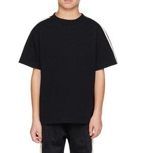 เสื้อยืดเด็กคัมเบอร์ สปอร์ตส์ แบล็ค คอกลม แขนสั้น ระบายอากาศได้ดี เป็นมิตรกับสิ่งแวดล้อม แห้งเร็ว ผ้าฝ้าย 100% ทรงปกติ - Product Image 1