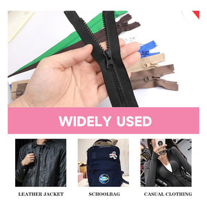 Cierres de cremallera separables para coser chaquetas, trajes deportivos, cremalleras de resina moldeada de alta resistencia, cremalleras de extremo abierto a granel para sudaderas con capucha - Product Image 5
