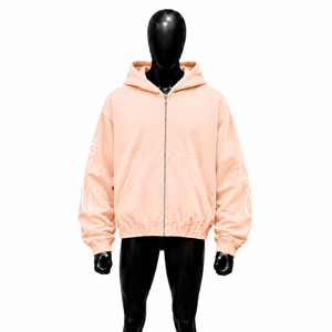 Nouveau sweat à capuche zippé de qualité supérieure, style pêche, épais, élégant, esthétique minimaliste moderne, doux, confortable, chaud, respirant, durable, doublure brossée en coton - Product Image 2