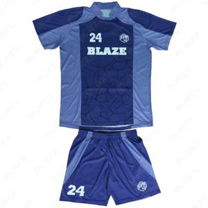 Uniforme de club con estampado de ondas de color degradado al por mayor, conjunto de camisetas de fútbol, camiseta de fútbol y conjunto corto de 2 piezas - Product Image 3
