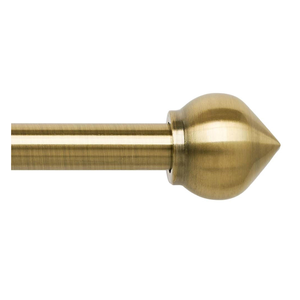 Antique Black Decorative <b>Curtain</b> Pole with Royal Crown Finials Strong Metal Build for Long-Lasting Performance - Product Image 3