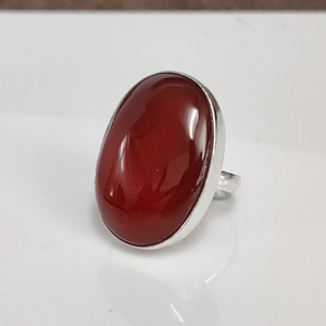 Large Oval Carnelian <b>Ring</b> <b>Statement</b> Handmade Gemstone <b>Ring</b> Boho Orange Stone Unisex bulk <b>silver</b> <b>rings</b> - Product Image 5