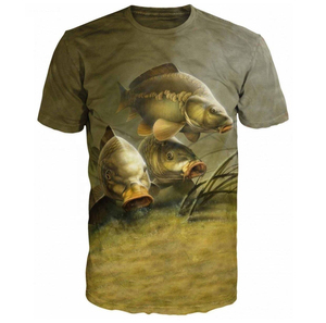 Camiseta de Pesca de Primera Calidad, Sublimación Personalizada, Mangas Cortas, Ropa de Pesca Específica para Pescadores, Camisetas de Pesca de Alto Rendimiento - Product Image 4