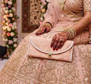 Bolso de mano de seda Banarasi premium, hecho a mano, étnico, para fiestas de noche y bodas, OEM, venta al por mayor, suministro global - Product Image 2