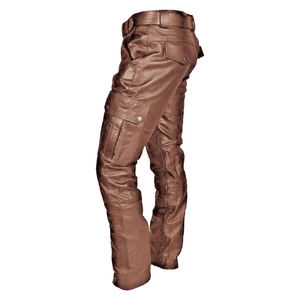 Pantalon en cuir véritable pour homme, respirant, de qualité supérieure, au meilleur prix, design élégant, couleur noire, en vente - Product Image 3
