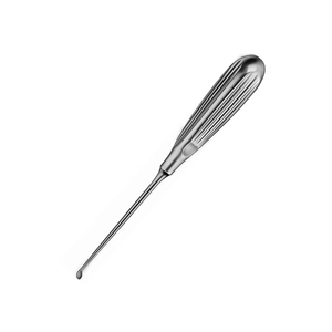 Curette osseuse 165 mm en acier inoxydable, manche creux 5 mm, instrument chirurgical non stérile réutilisable, usage orthopédique - Product Image 3