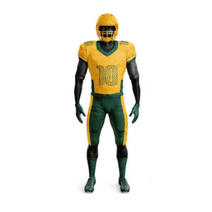 Fashion Trendy Streetwear Retro Cropped American Football Uniform Custom Sublimated <b>Mesh</b> Fabric Plain American Football Jersey - Product Image 2