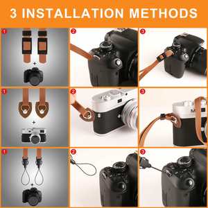 Hot Selling Retro Style Polyester Comfortable Neck/Shoulder Camera Strap for All Cameras Customized Color Available - Product Image 3