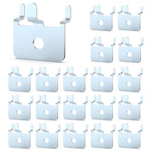 HUHOLE 20 crochets et rails muraux multifonctionnels réglables en métal noir pour panneaux perforés - Product Image 4