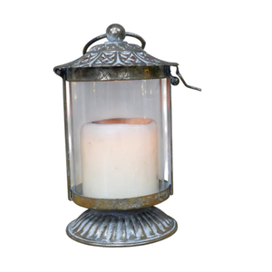 Lanterne à bougie vintage en métal noir, sans flamme, sans fumée, à piles, à suspendre, pour la décoration intérieure et les événements - Product Image 4