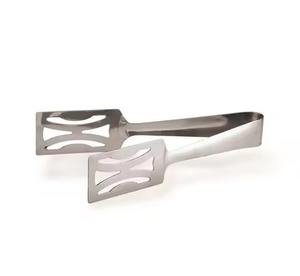 Durable Stainless Kitchen <b>Metal</b> Serving <b>Tongs</b> for Salad Bread BBQ Dessert Buffet - Product Image 2