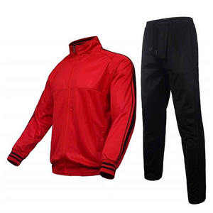 Ensembles de survêtements pour hommes en polyester personnalisés OEM, avec fermeture éclair intégrale, de haute qualité, décontractés, ensembles de jogging, survêtements de sport personnalisés - Product Image 4