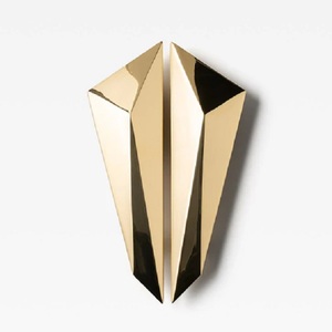 Stylish Brass Cabinet <b>Pulls</b> Handle Minimalist Design Shinny <b>Gold</b> Polished Durable Furniture Knob <b>Drawer</b> <b>Pull</b> Custom Size - Product Image 1