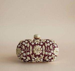Bolsos de Noche de Diseño Bordados a Mano para Mujer, con Cristales y Diamantes de Imitación, para Fiestas y Bodas - Product Image 6