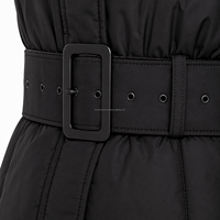 Nouvelle conception OEM, vente en gros, veste longue à capuche pour femmes, rembourrée en coton épais, manteau d'hiver, approvisionnement en gros en usine, personnalisable
