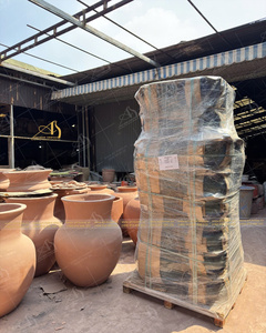 Juego de Macetas de Cerámica Modernas AN851H24 de Art-home, Macetas de Cerámica Kaoli de Alta Calidad con Acabado Galvanizado para Decoración del Hogar y Jardín - Product Image 6