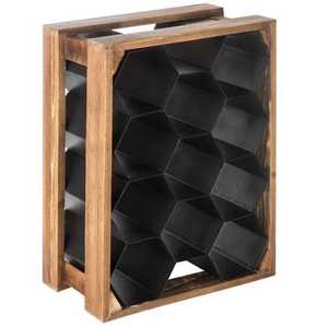 Estante para vinos de hierro independiente más vendido, estilo de pie, para botellas, muy popular para bares y pubs, soporte metálico para vinos. - Product Image 3