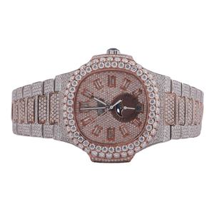 Montre Moissanite personnalisée avec testeur de diamants DEF couleur VVS montre glacée Hiphop montre Moissanite pour hommes - Product Image 1