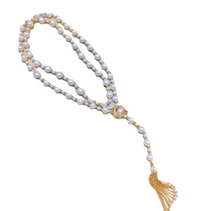 Cadena para Suéter con Borlas Elegantes de Otoño Invierno, con Perlas de Agua Dulce, Estilo Europeo Retro, Casi Redondas con Ligeras Imperfecciones - Product Image 5