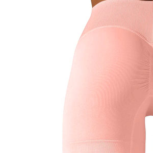 Shorts Deportivos de Cintura Alta, Transpirables, Color Rosa Bebé, Secado Rápido, Elásticos en 4 Direcciones, para Actividades al Aire Libre - Product Image 6
