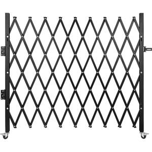 Cancello di sicurezza a fisarmonica in acciaio singolo 85X85 pollici porta pieghevole flessibile espandibile 360 gradi di rotolamento barricata a forbice cancello - Product Image 1