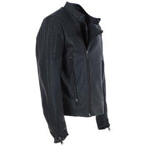 Factory Custom Cowhide Genuine Leather Jacket Men's Fashion Old Collar Biker Jacket Spring And Autumn New Style Jacket - Product Image 4