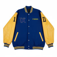 Veste universitaire pour homme de haute qualité, personnalisée, respirante, écologique, veste d'hiver, manches en fourrure, col montant, veste en coton