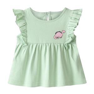 Enfant en bas âge filles robes nouveau personnalisé bébé vêtements décontracté sans manches 95% bambou 5% Spandex nouveau-né bébé robe tricotée - Product Image 3