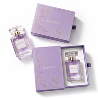 Boîte à cosmétiques personnalisée de luxe, imperméable, avec aimant, en carton, avec logo personnalisé en relief, pour emballages de maquillage, parfums, boîte à tiroirs